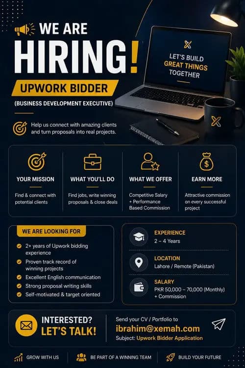 Upwork Bidder Required (Business Development Executive)