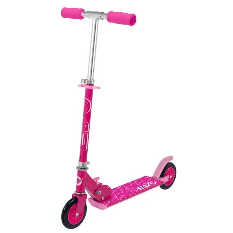 Pink Inline Scooter for Girls – Portable Foldable Two-Wheel Kick Scooter for Kids